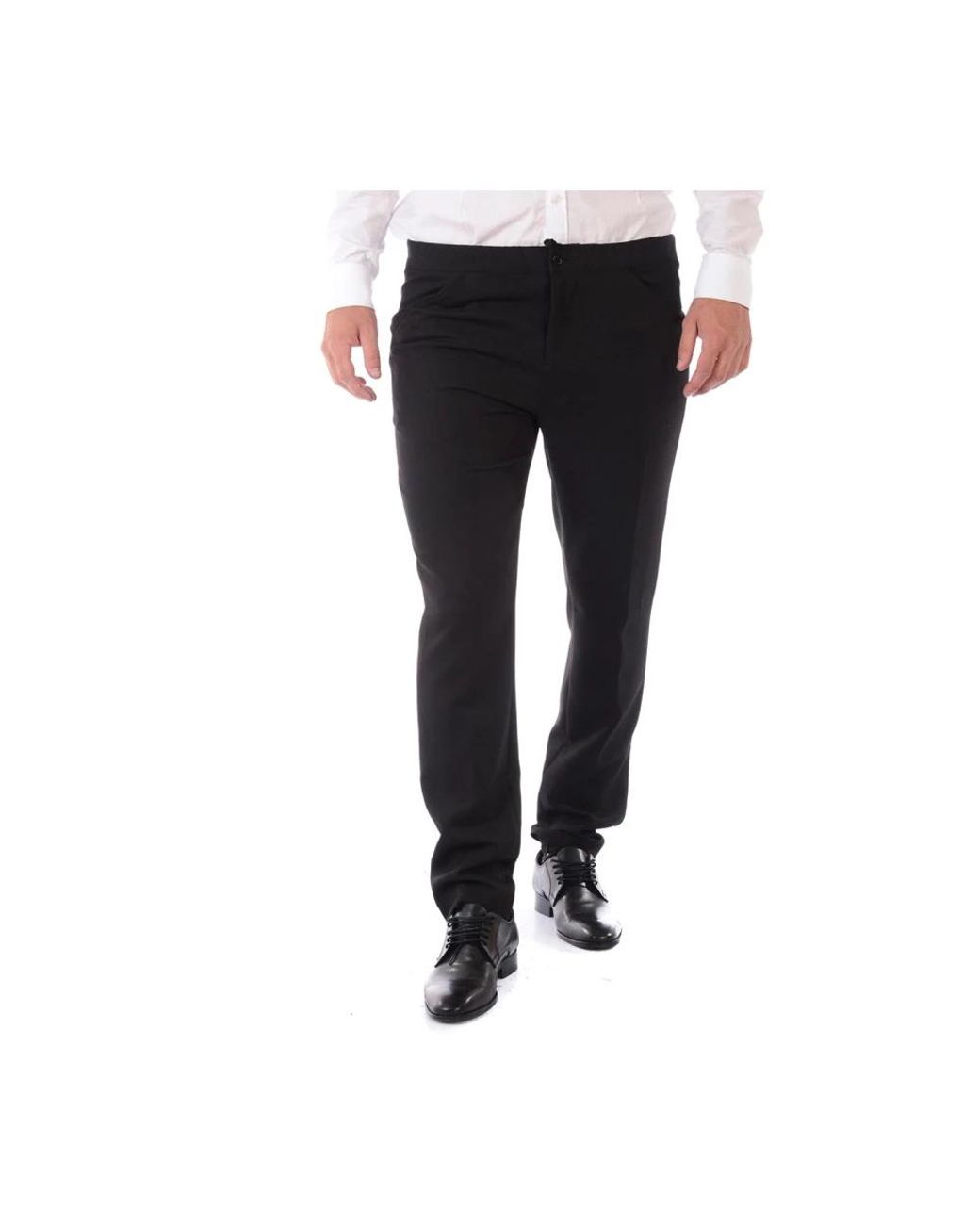 Daniele Alessandrini Black Suit Trousers for men
