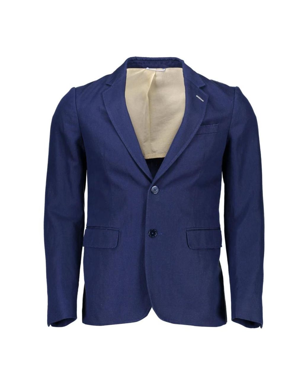 Gant Klassiek Blauw Katoenen Jas Met Logo in het Blue voor heren
