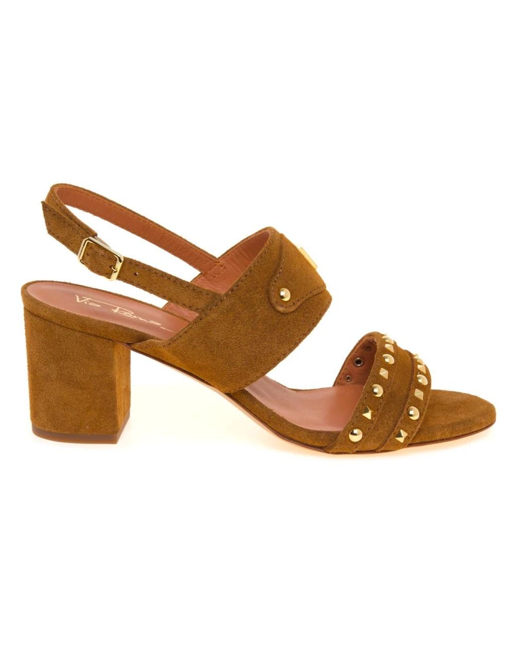 Via Roma 15 Brown High Heel Sandals