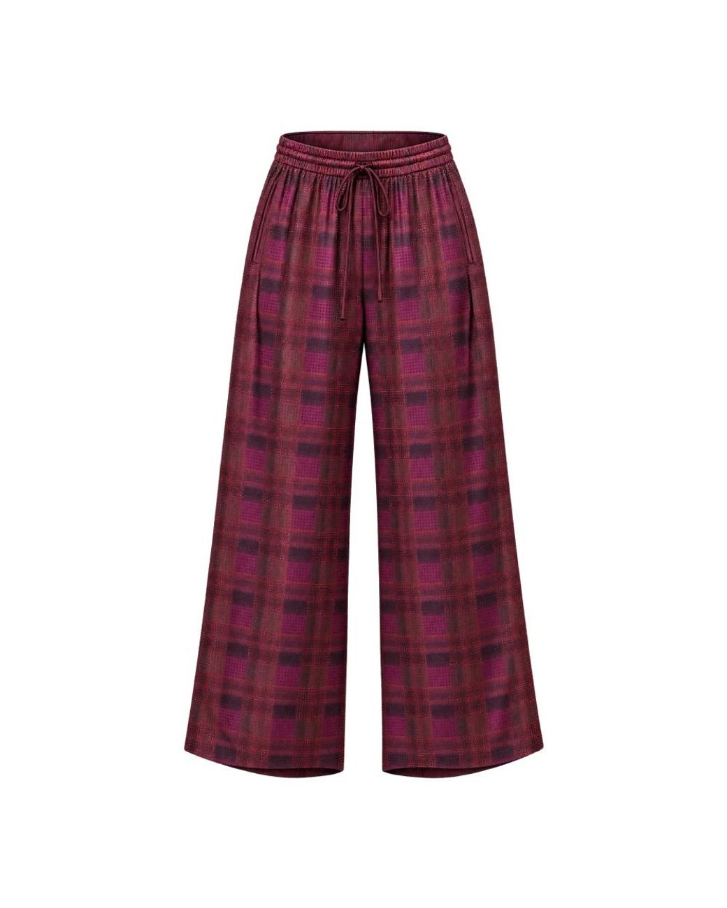Ermanno Scervino Red Wide Trousers