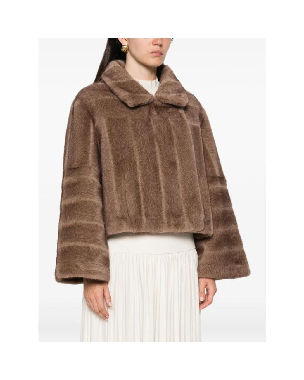 VALENTINI 1972 Brown Faux Fur & Shearling Jackets