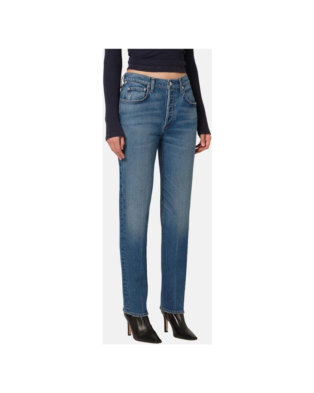 Citizens of Humanity Blue Straight Fit Jeans