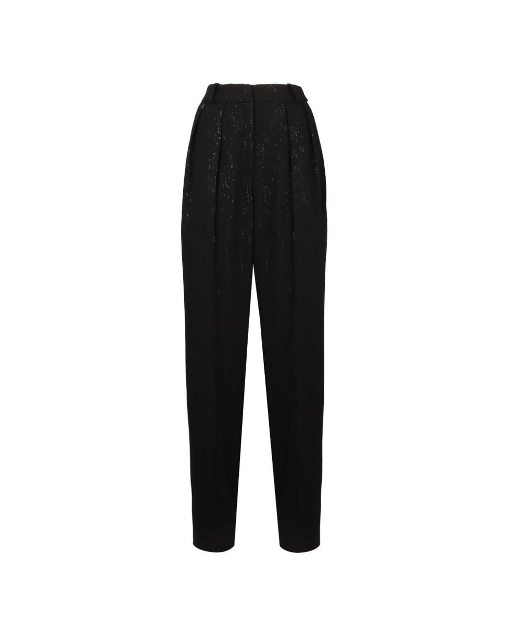 The Mannei Black Tapered Trousers