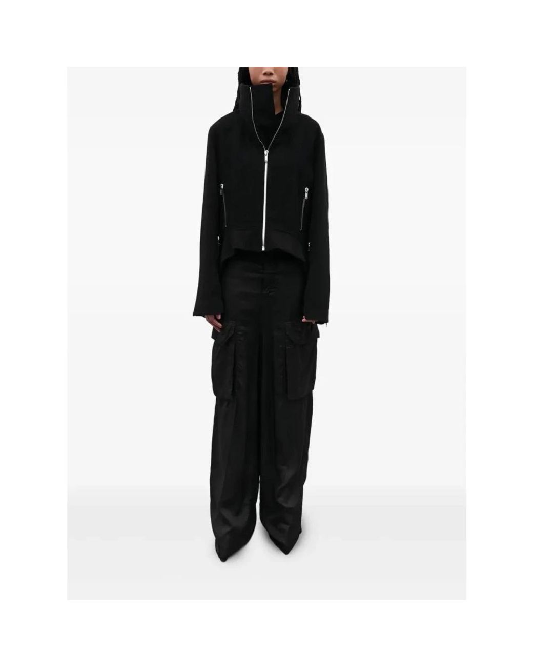 Rick Owens Black Wide Trousers