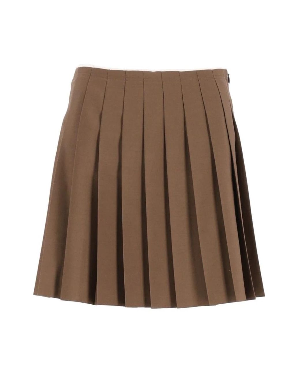 MM6 by Maison Margiela Brown Short Skirts