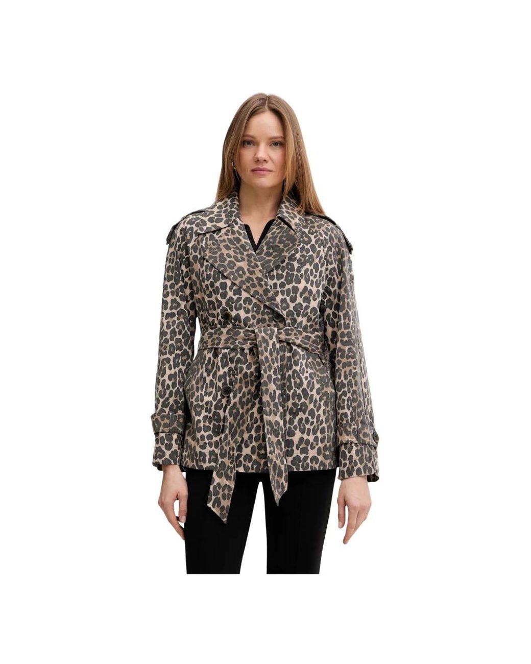 DKNY Korte Trenchcoat in het Black