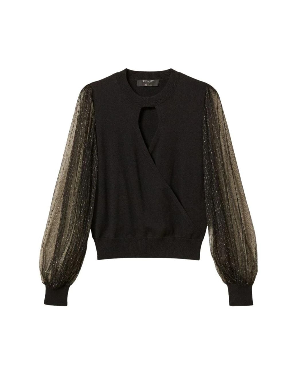 Twinset Black Round-Neck Knitwear