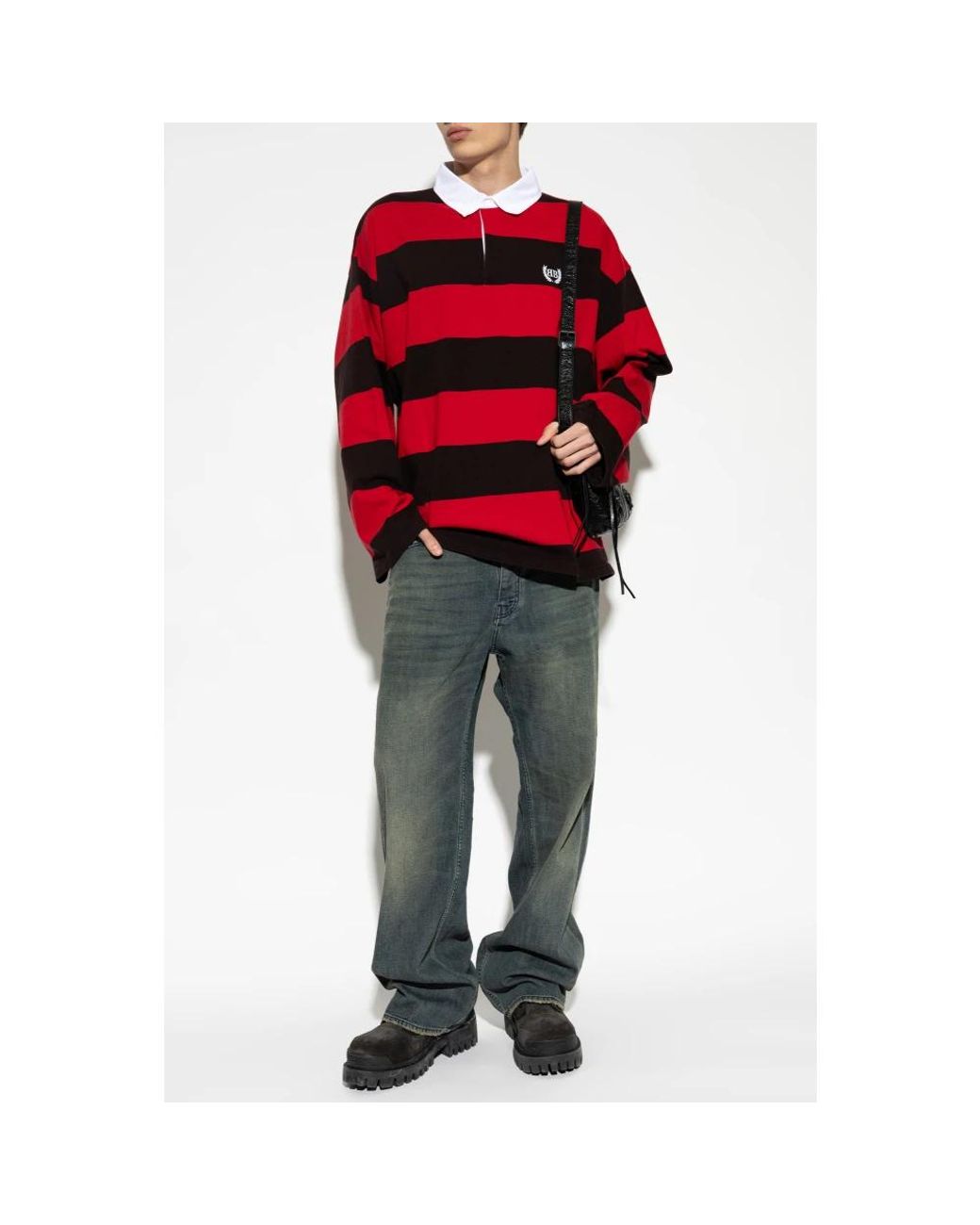 Balenciaga Red Polo Shirts for men