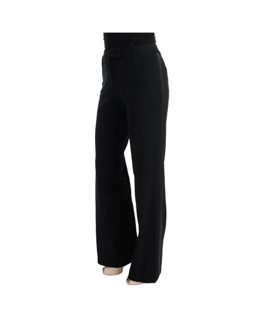 Ermanno Scervino Black Straight Trousers