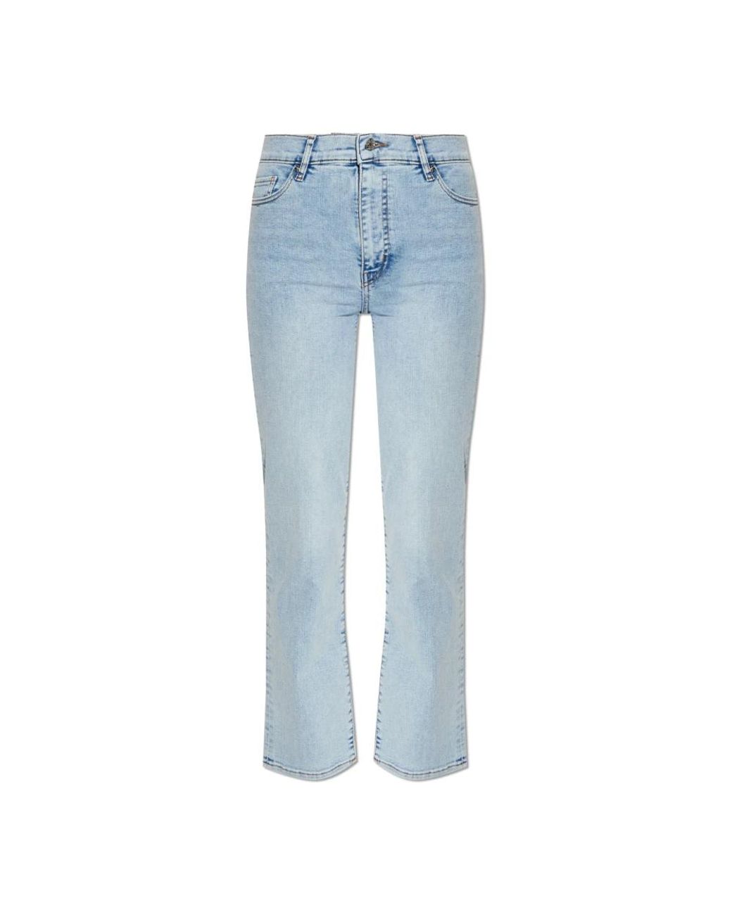 FRAME Blue Cropped Jeans