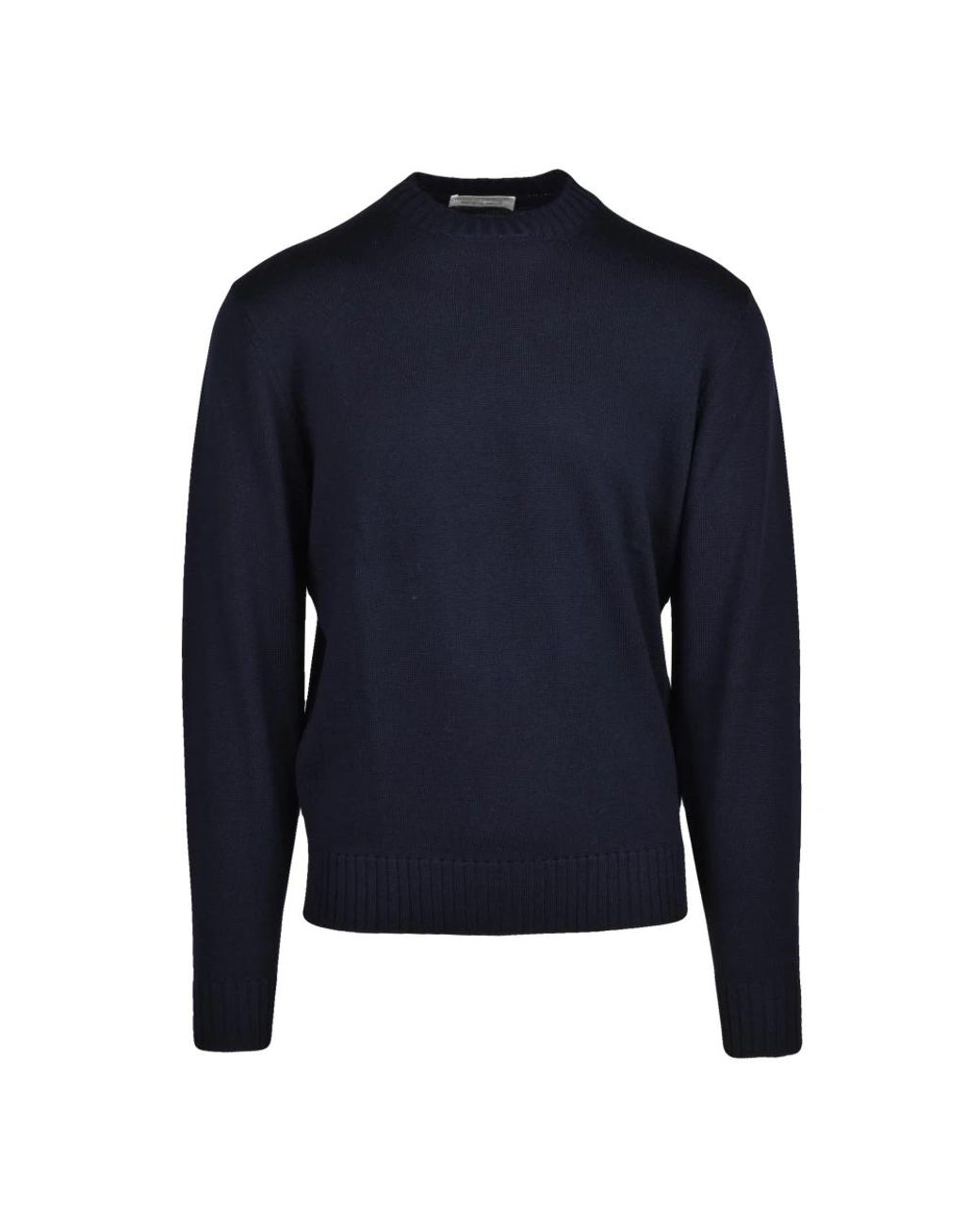 FILIPPO DE LAURENTIIS Blue Round-Neck Knitwear for men