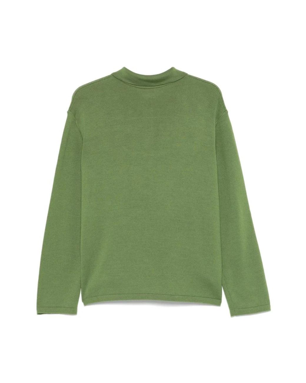 NAMACHEKO Green V-Neck Knitwear for men