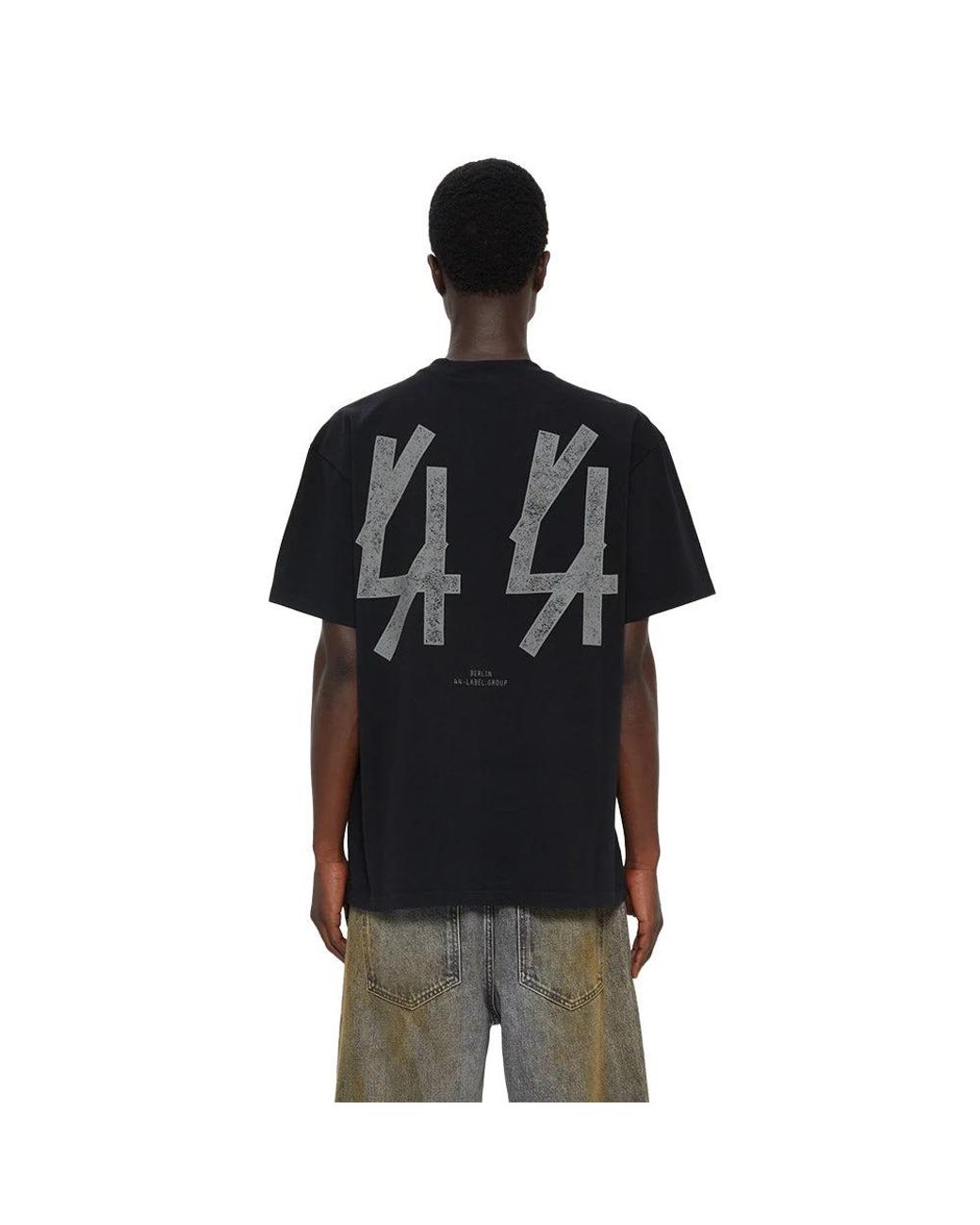 44 Label Group Black T-Shirts for men