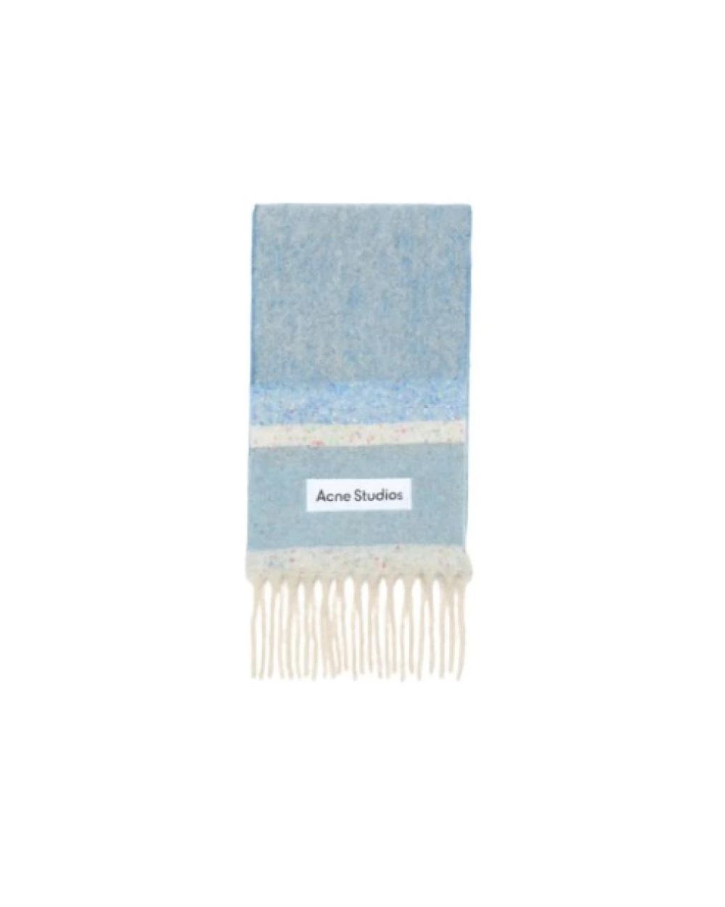 Acne Accessoires ,Blauw ,Wol Blauw Gele Sjaal Luxe Winter in het Blue