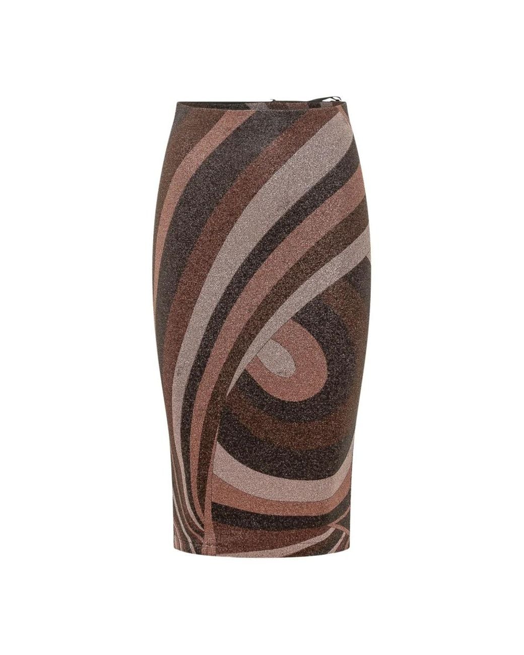 Emilio Pucci Brown Pencil Skirts