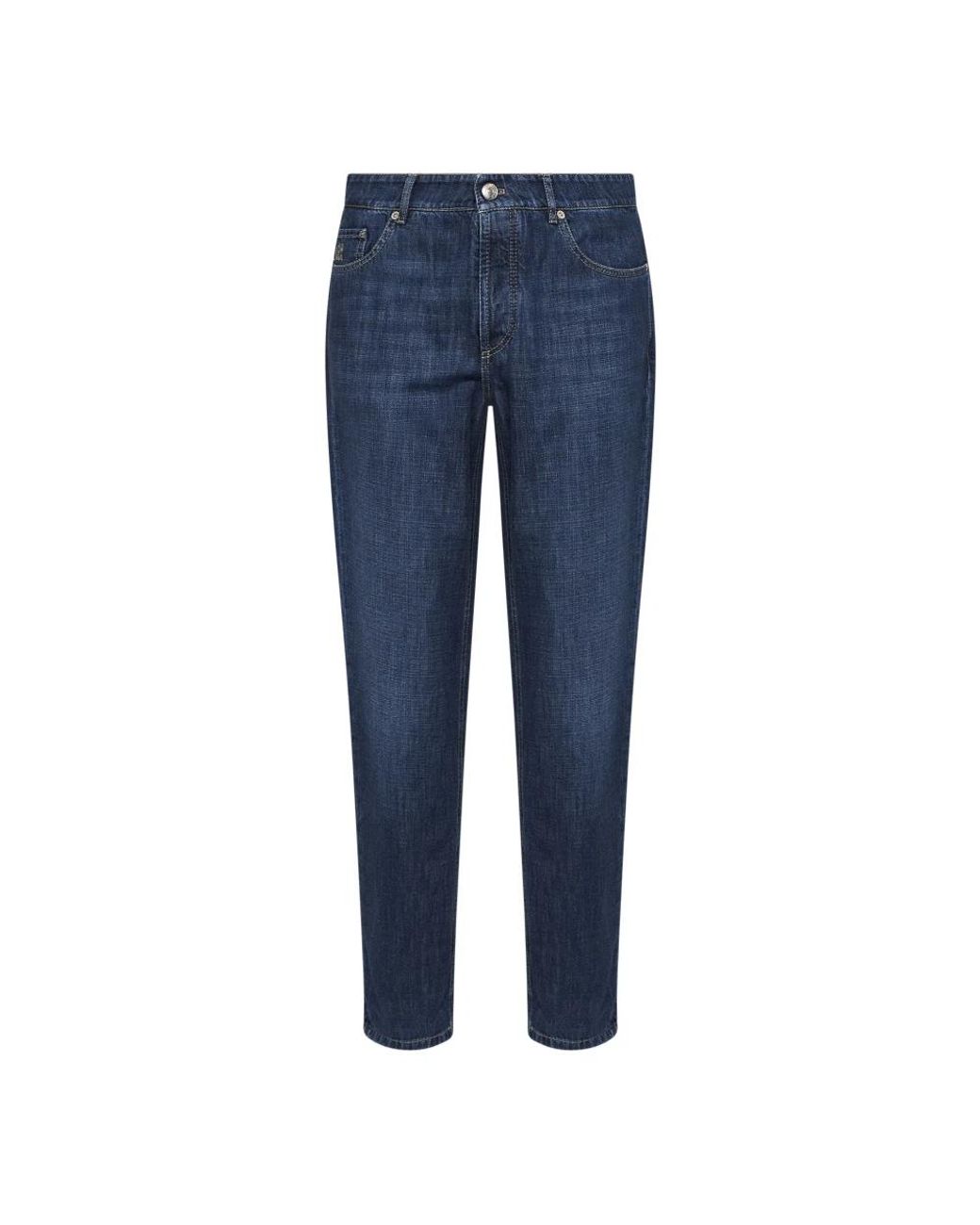Brunello Cucinelli Blue Slim-Fit Jeans for men
