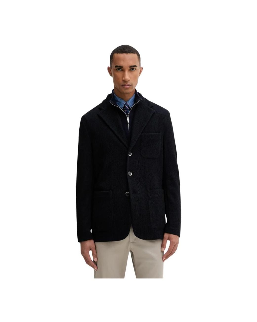 Blazers Barena pour homme en coloris Black