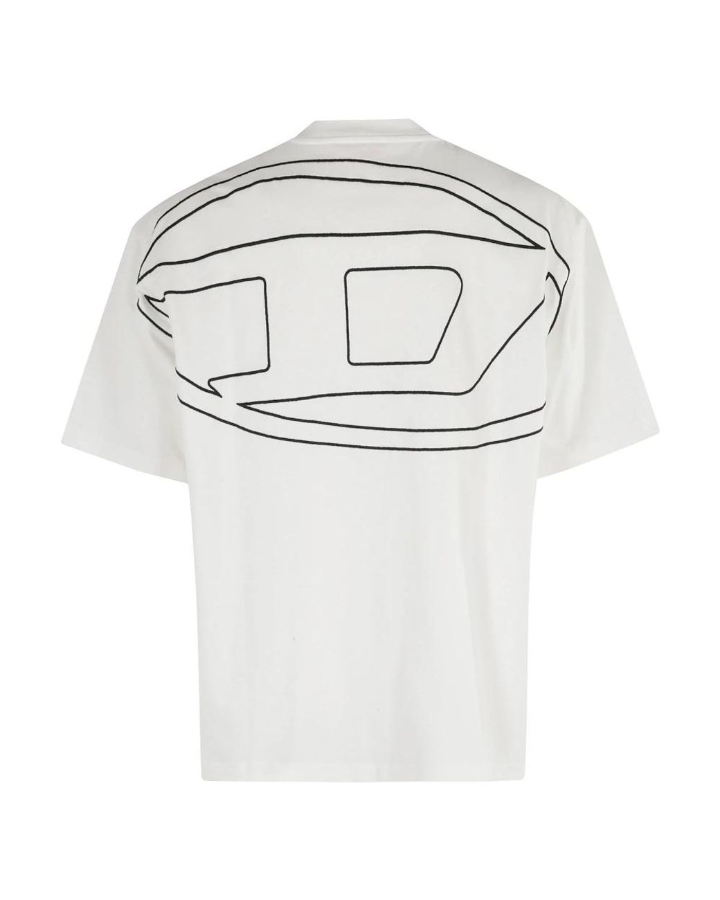 DIESEL White T-Shirts for men