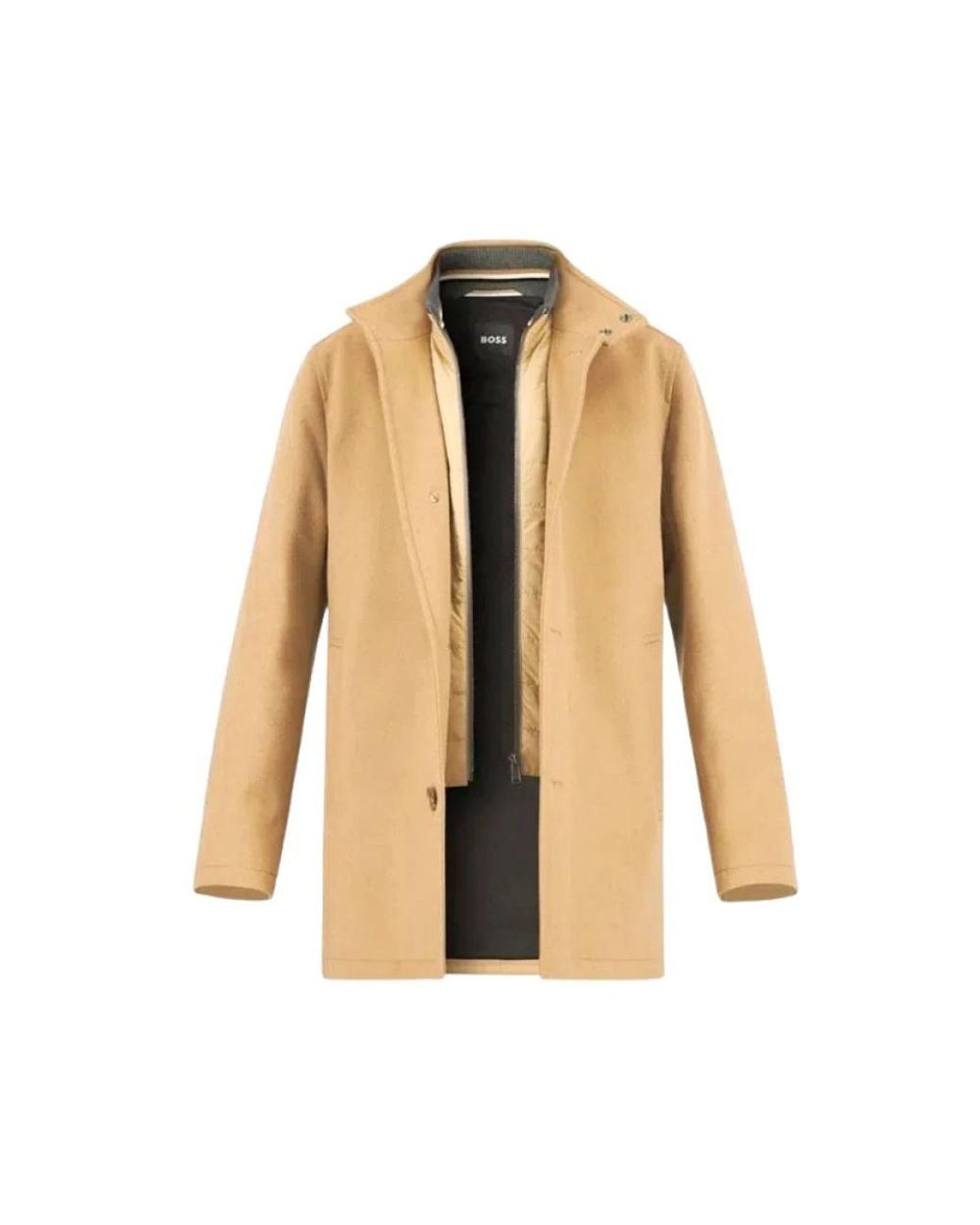 Boss Natural Single-Breasted Coats for men