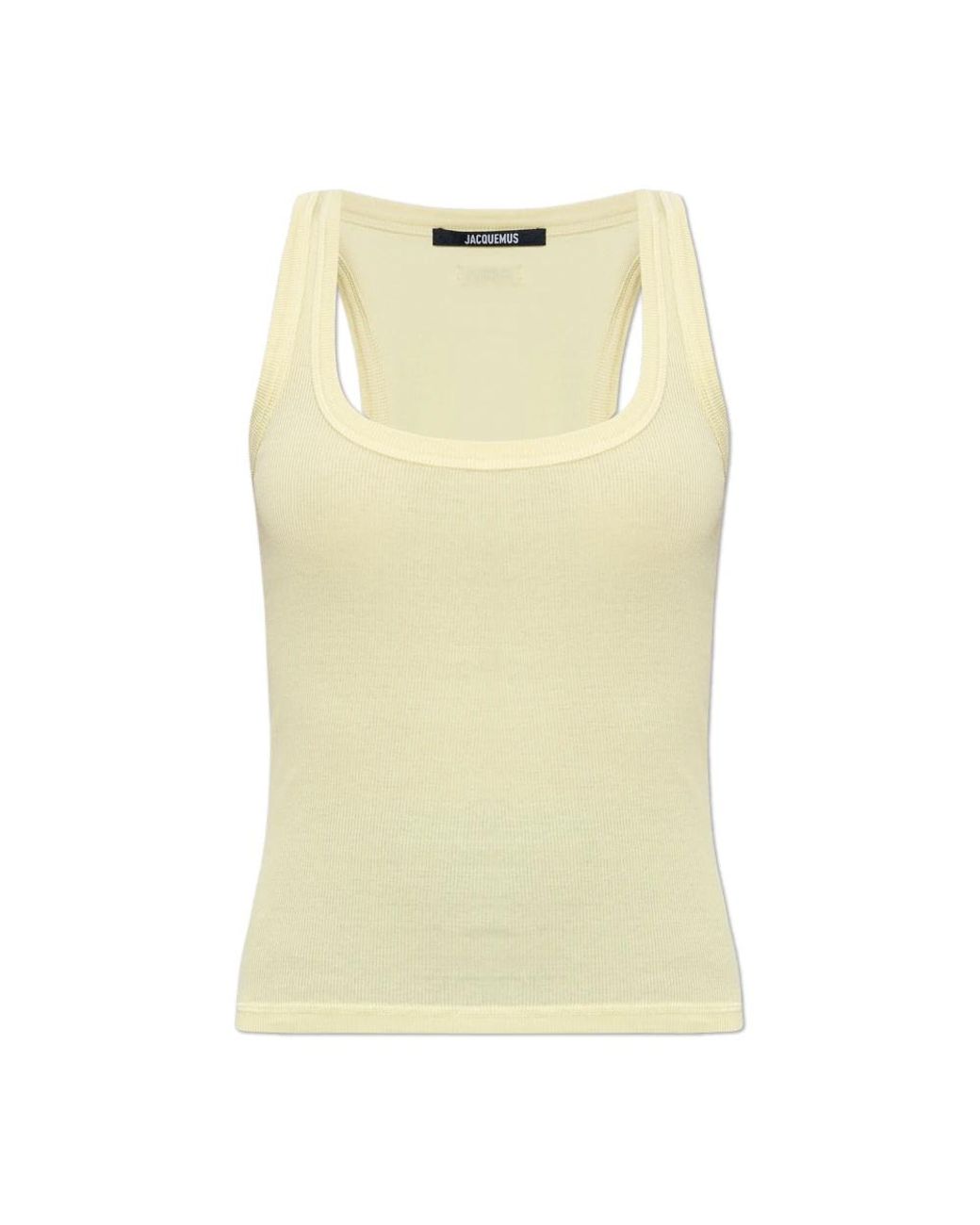 Jacquemus Yellow Sleeveless Tops
