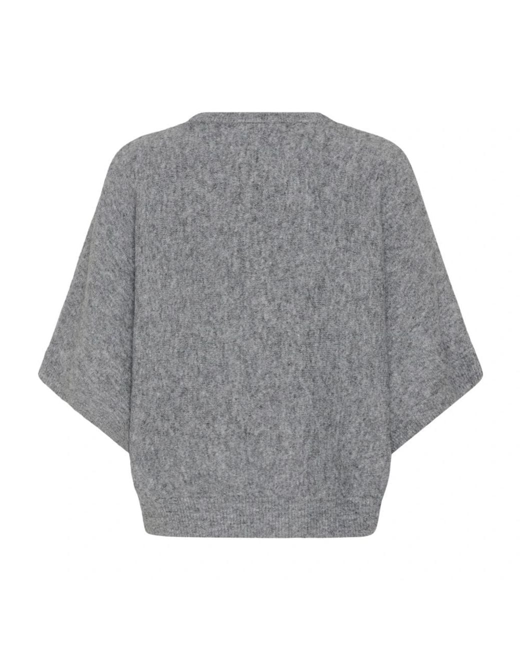 Kaffe Gray Rundhalsstrickpullover