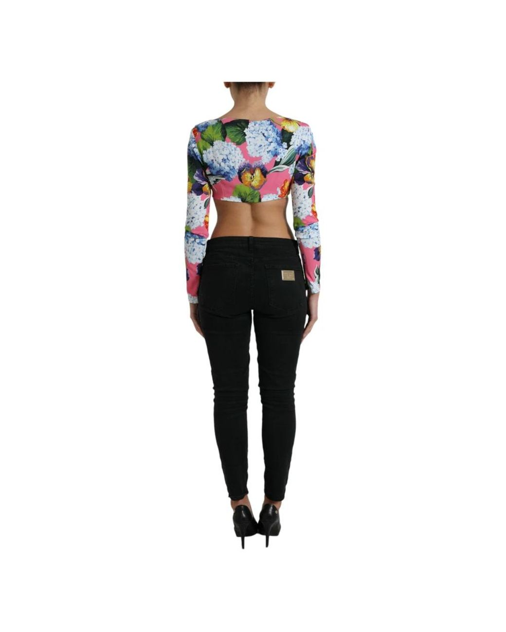 Dolce & Gabbana Black Long Sleeve Tops