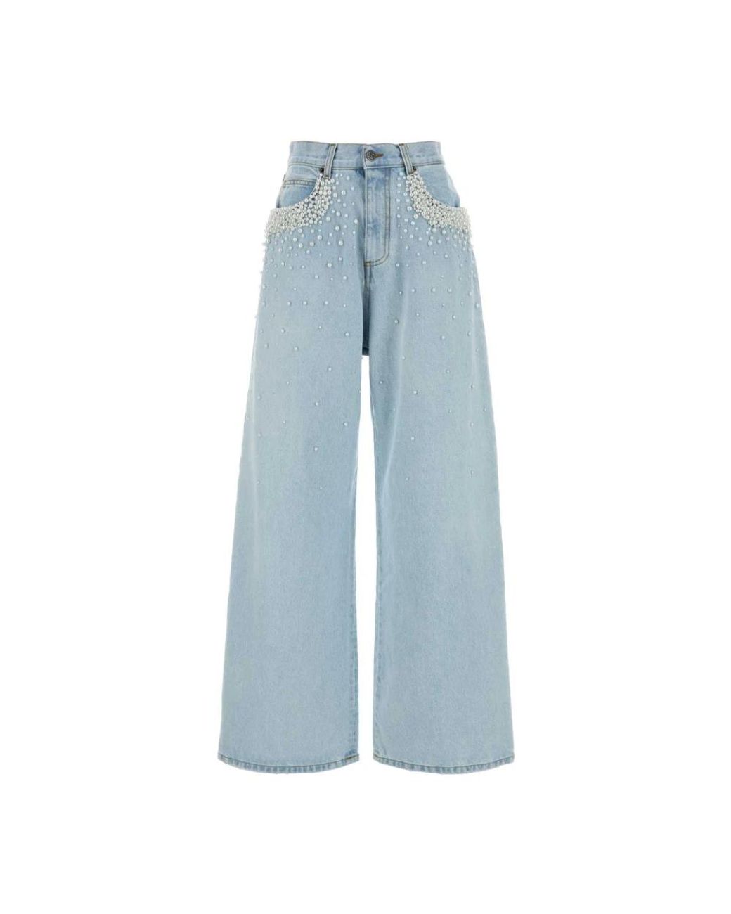 GIUSEPPE DI MORABITO Blue Wide Jeans
