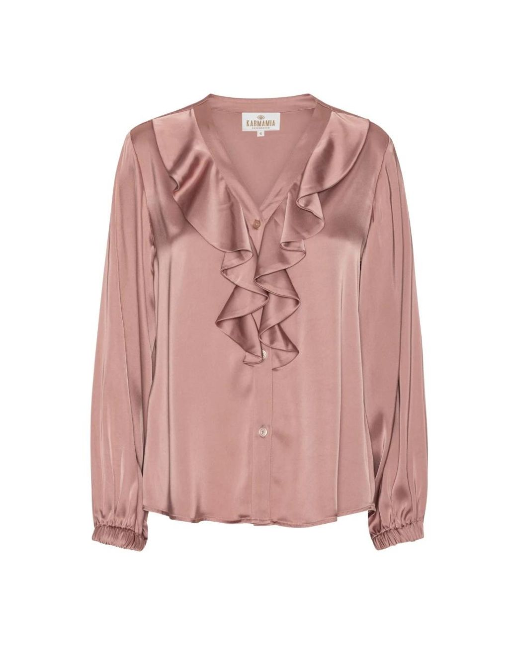 Karmamia Overhemden ,Roze ,Polyester Sophia Bluser 2207 in het Pink
