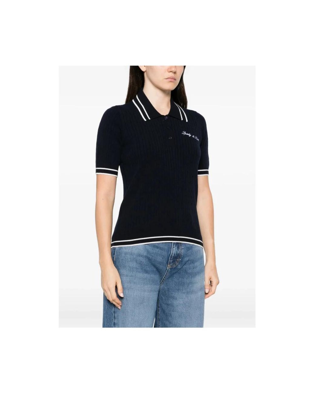 Sporty & Rich Black Polo Shirts