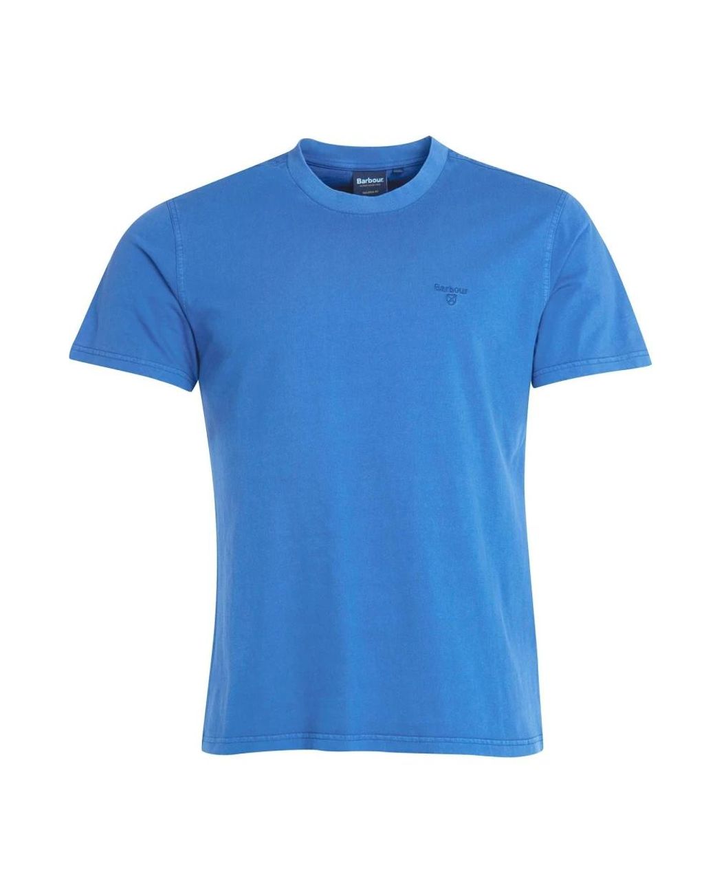 Barbour Garment Dyed T-shirt Blue for men
