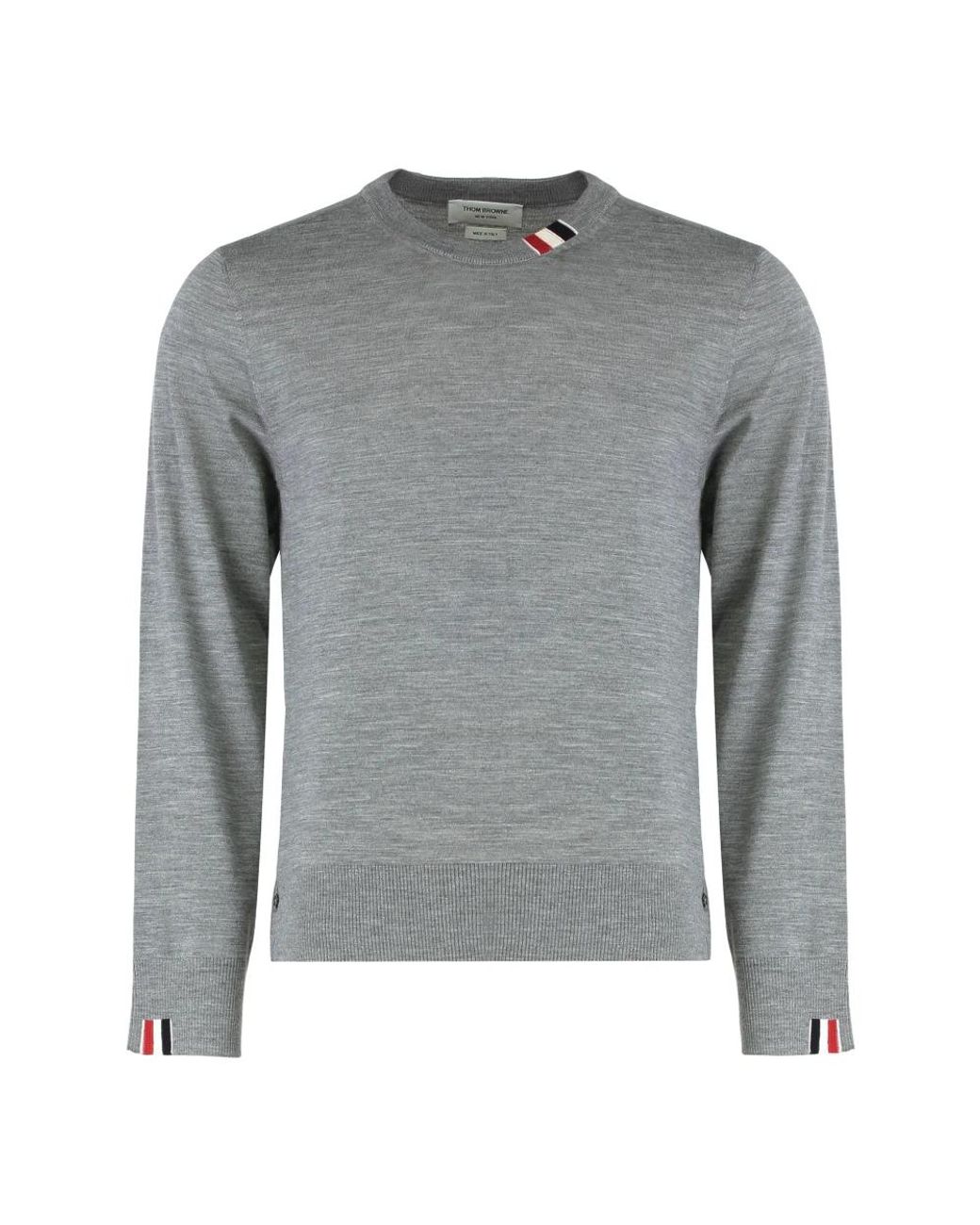 Thom Browne Gray Round-Neck Knitwear for men