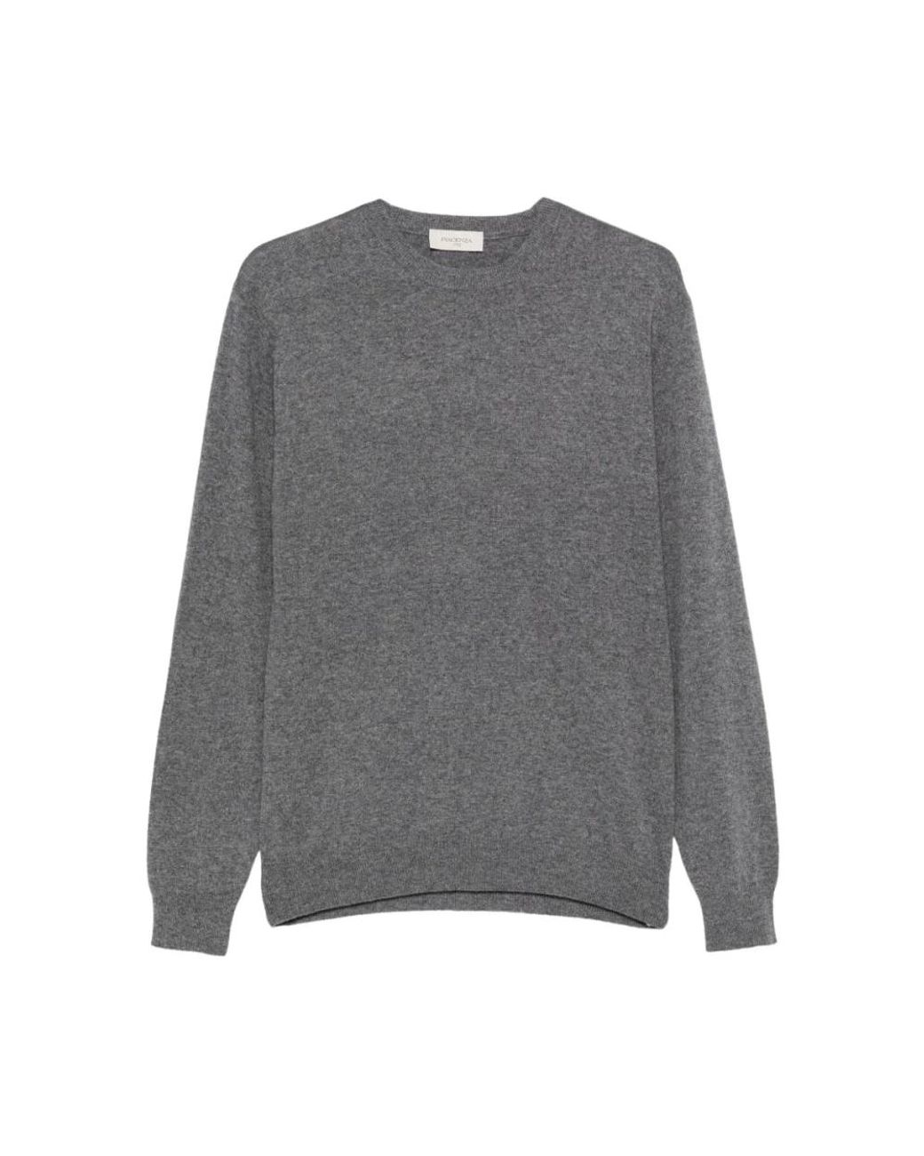 Piacenza 1733 Gray Round-Neck Knitwear for men