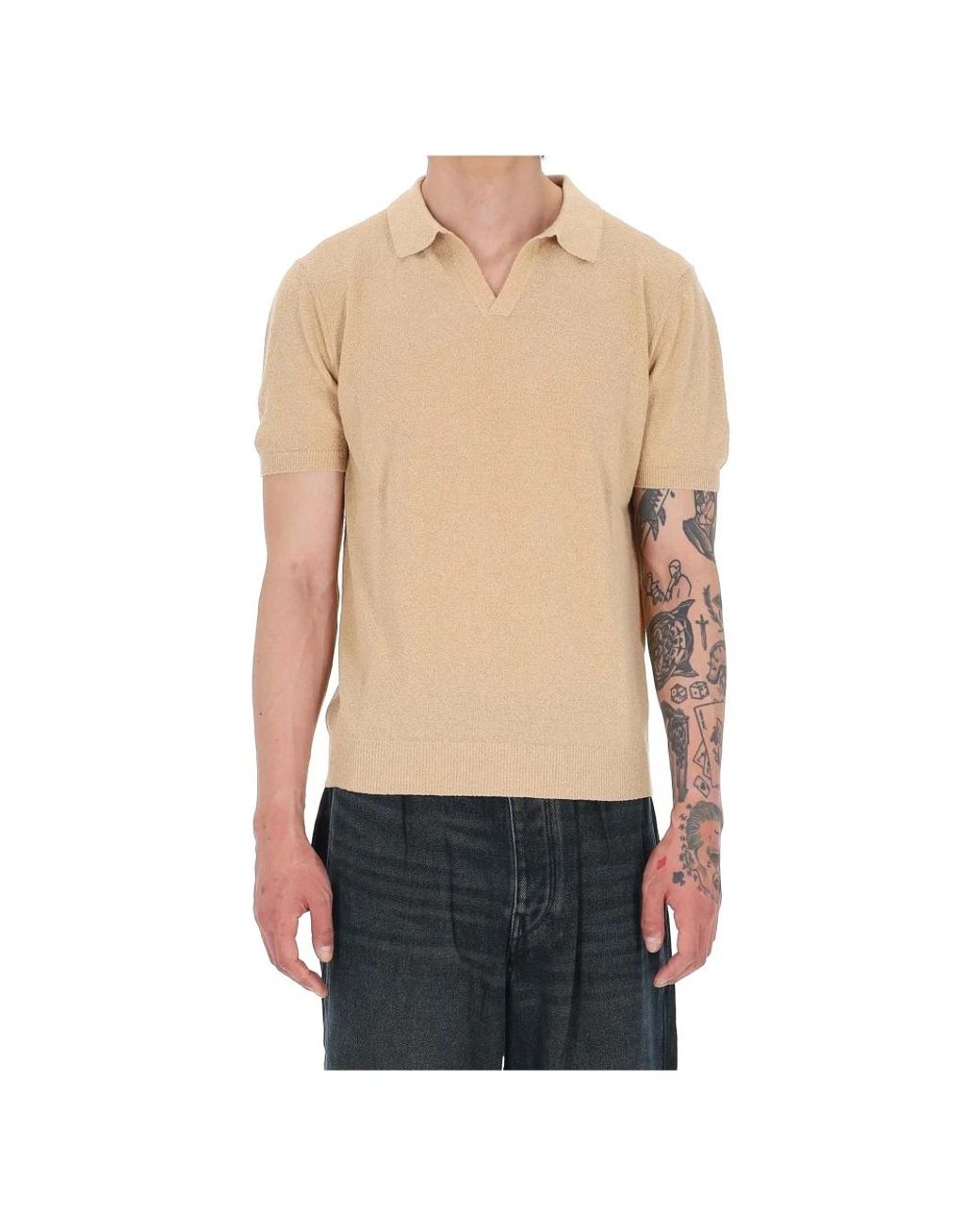 Drumohr Natural Polo Shirts for men