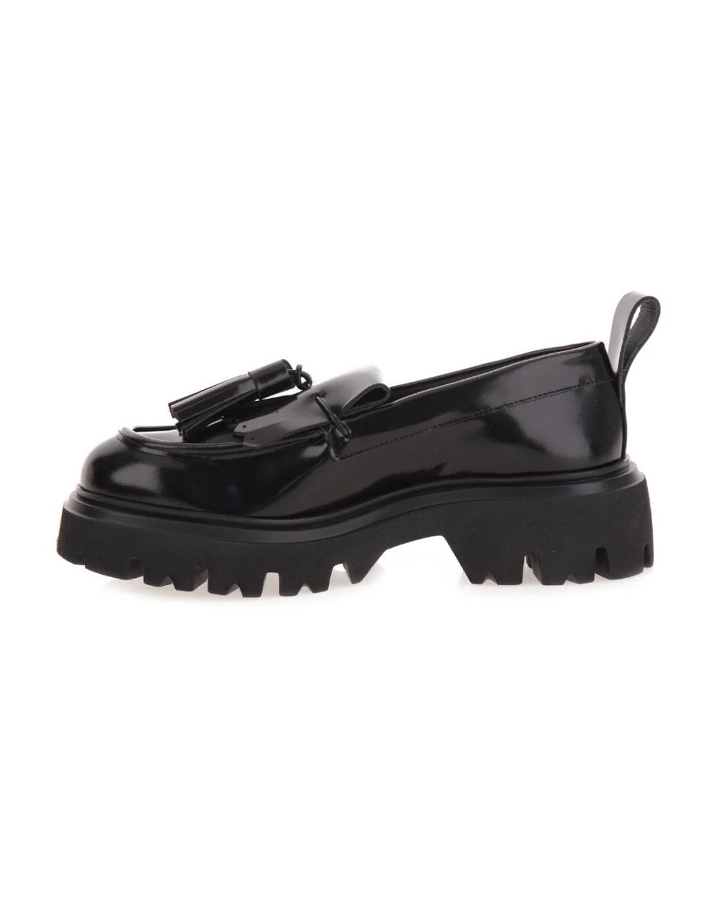 MSGM Black Loafer Mit Quastenbesatz