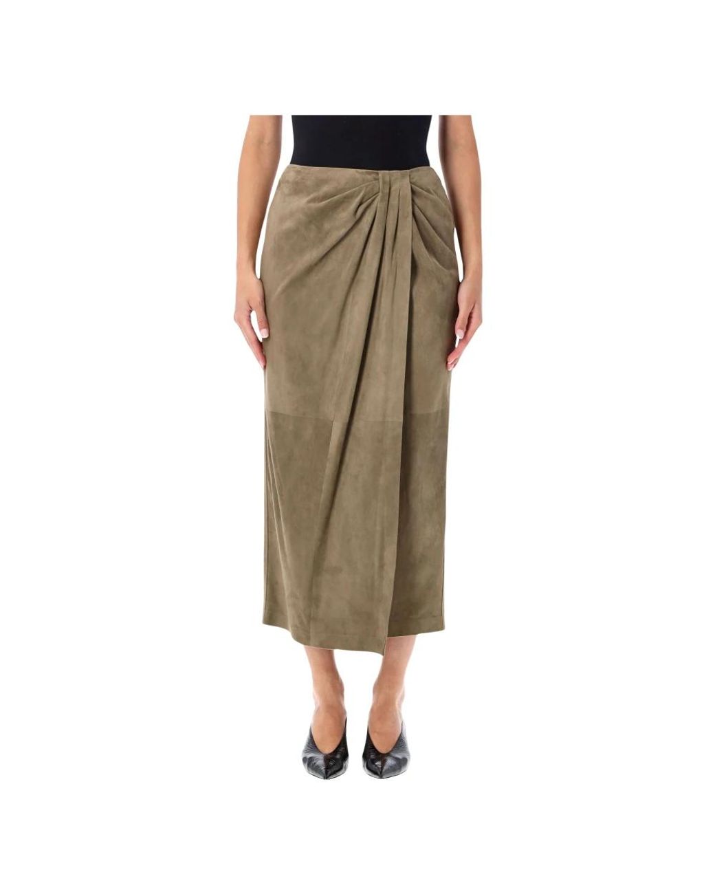 Ralph Lauren Green Leather Skirts