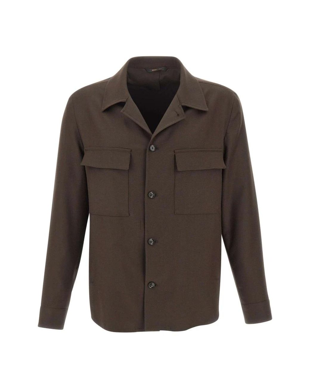 BRIGLIA Brown Light Jackets for men
