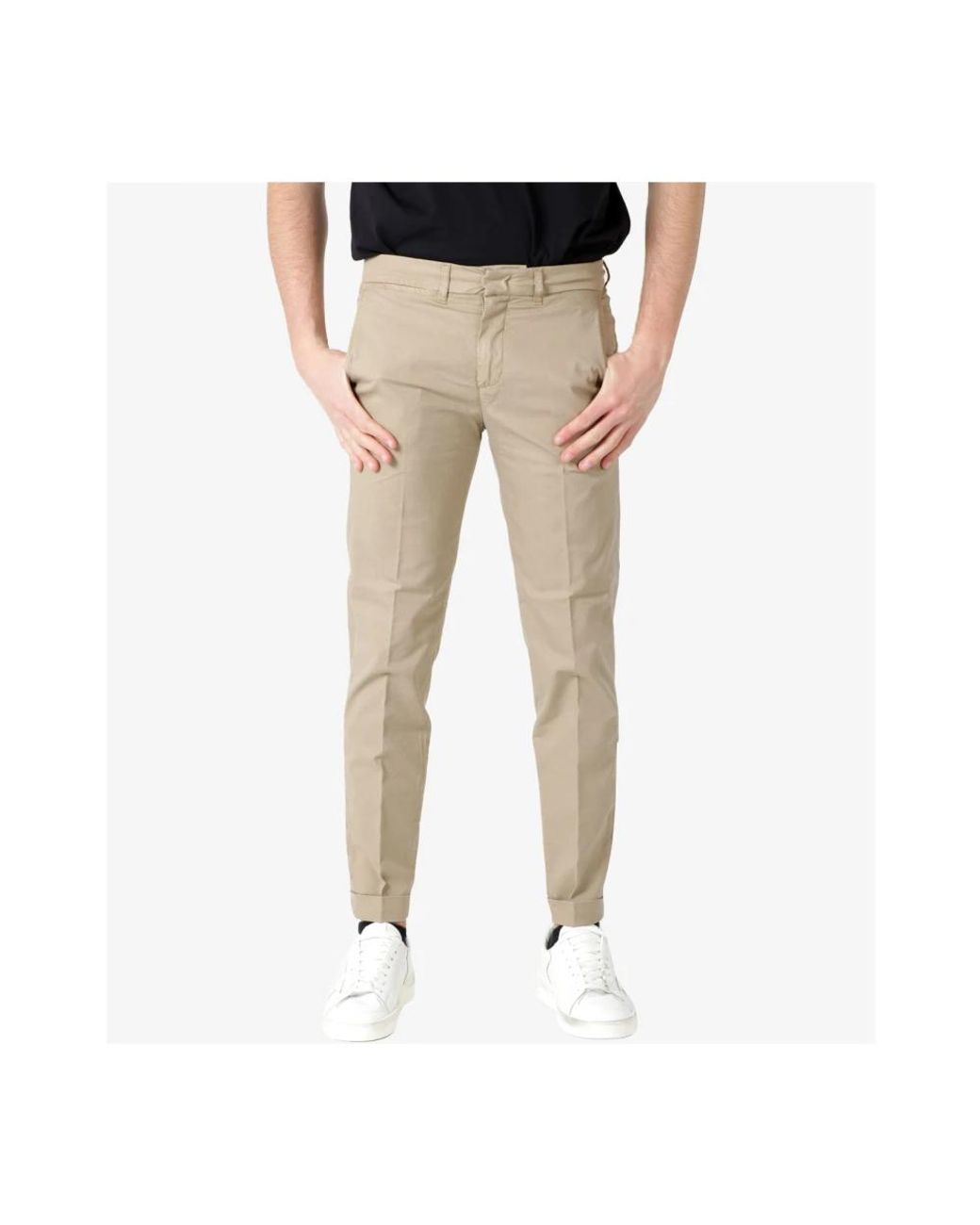 Fay Natural Slim-Fit Trousers for men