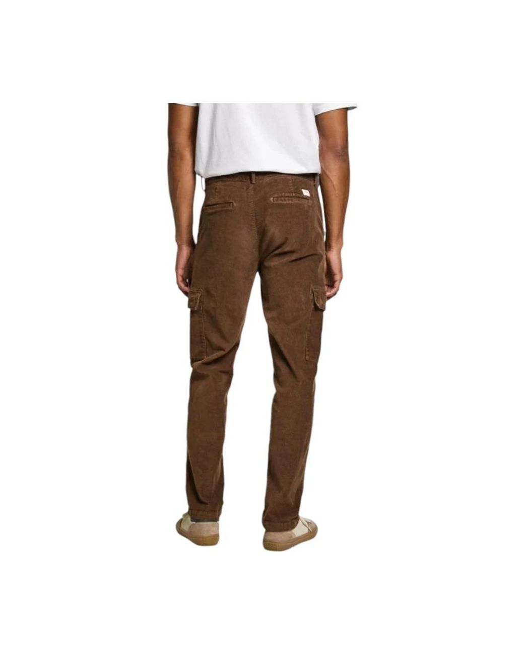 Pepe Jeans Brown Slim-Fit Trousers for men