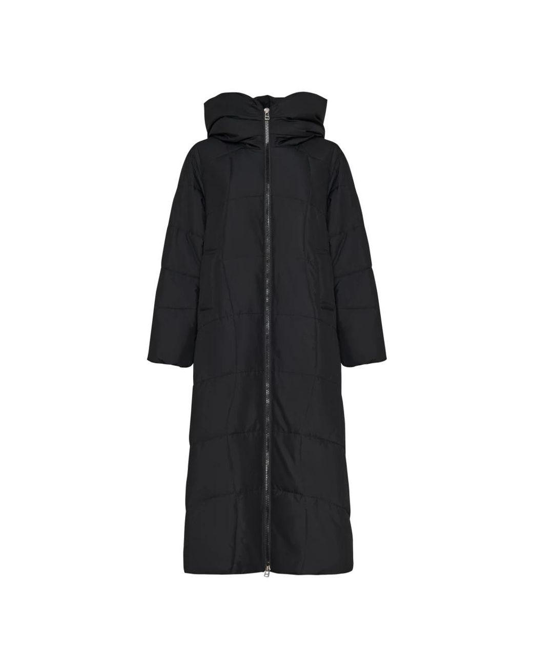 CESARE GASPARI Black Oversized daunenmantel mit kapuze und kunstpelzärmeln
