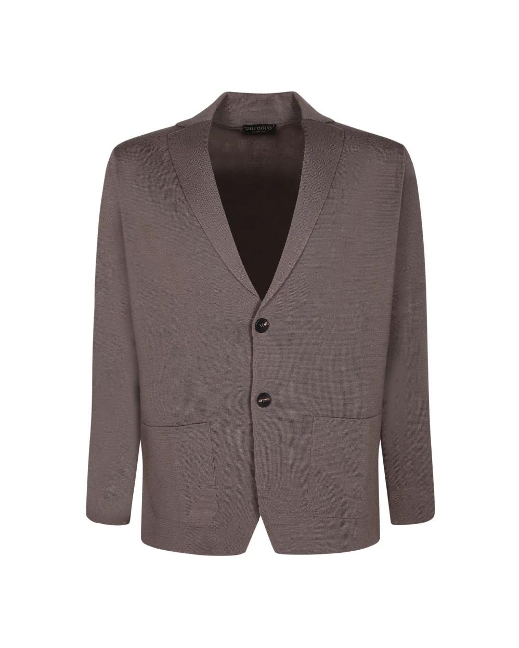 Dell'Oglio Wool Blend Cardigan in het Brown voor heren