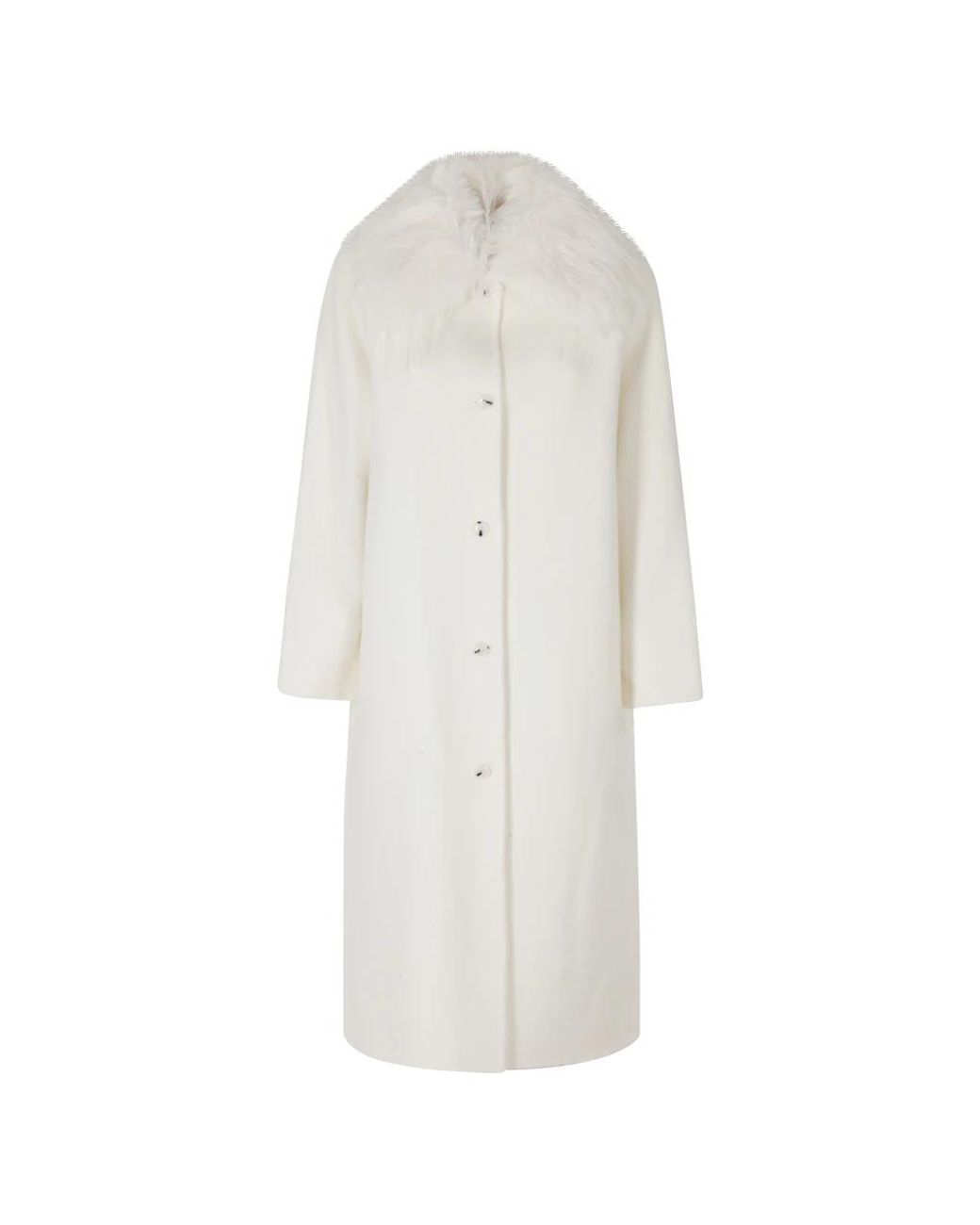 Loulou de Saison White Single-Breasted Coats