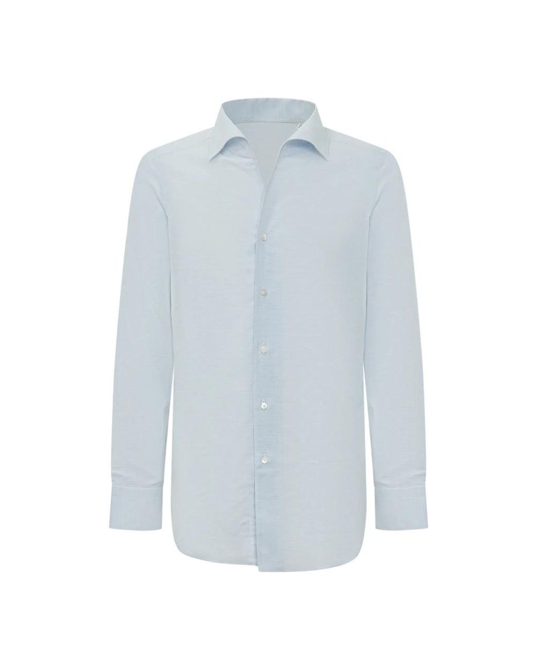 Finamore 1925 Blue Formal Shirts for men