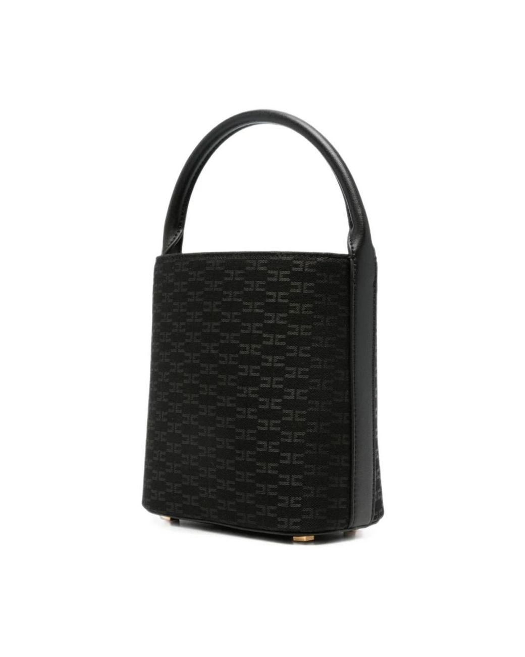 Elisabetta Franchi Black Bucket Bags