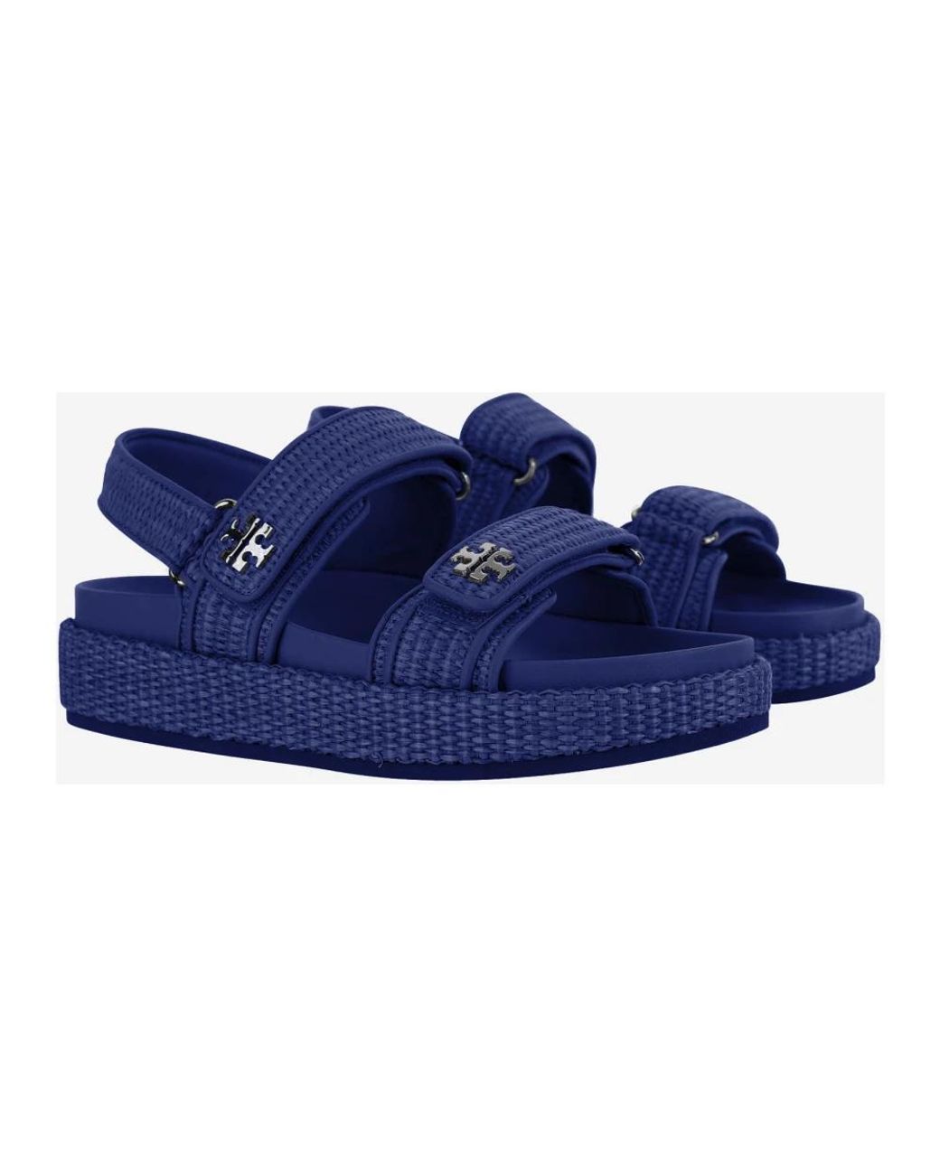Tory Burch Blue Flat Sandals