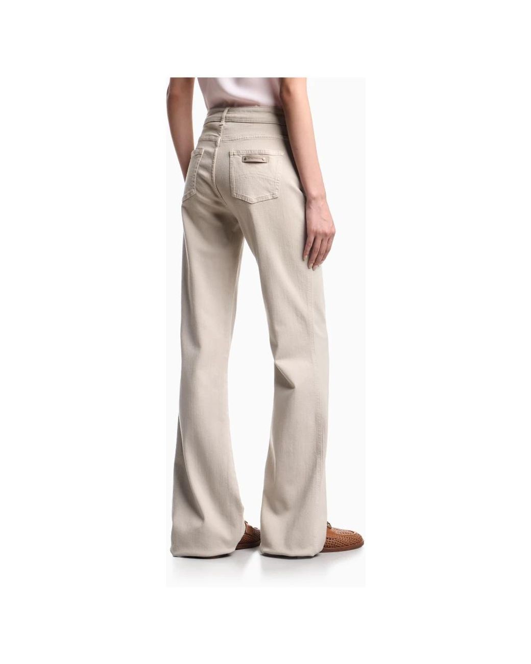 Emporio Armani Natural Flared Jeans