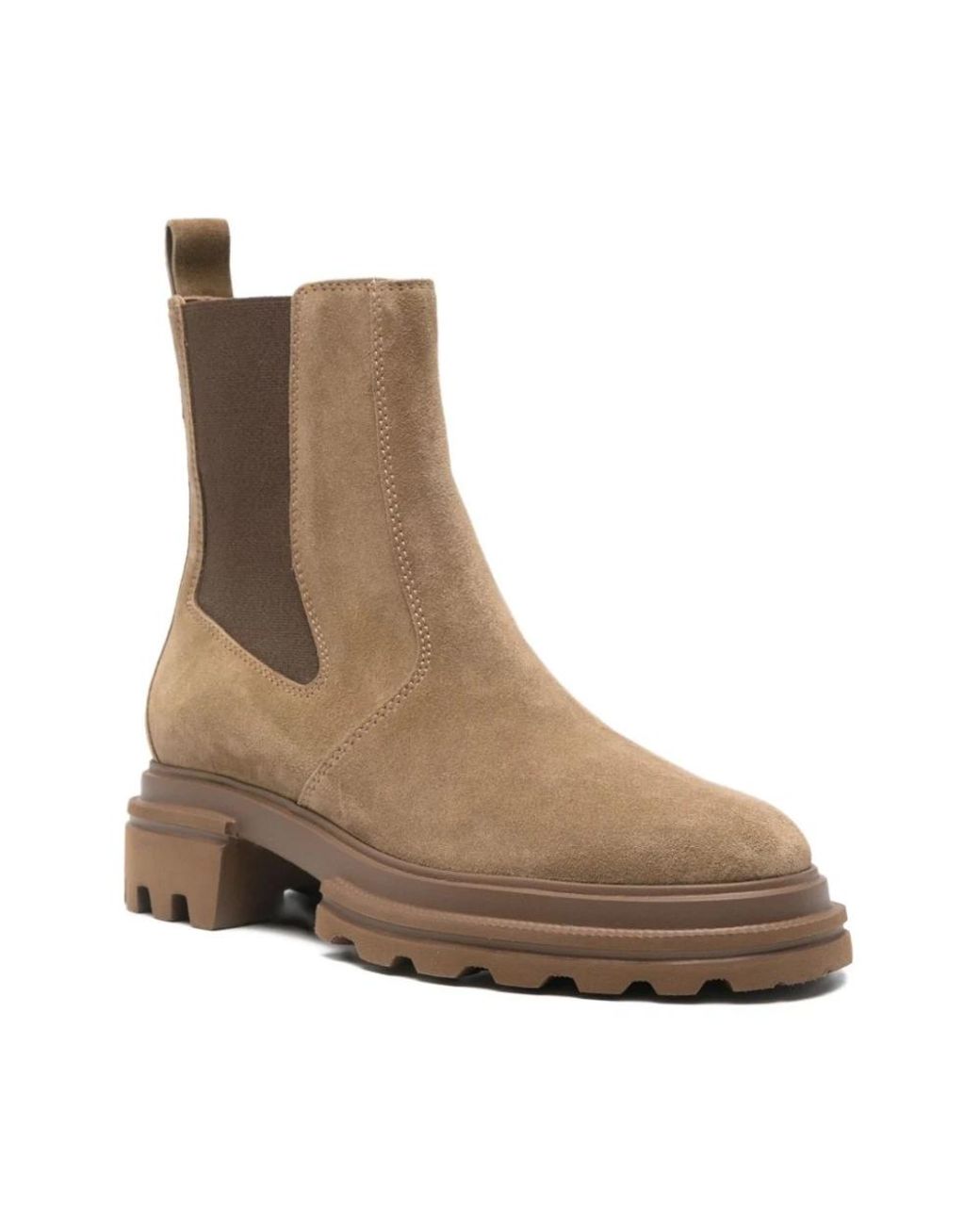 Hogan Brown Chelsea Boots