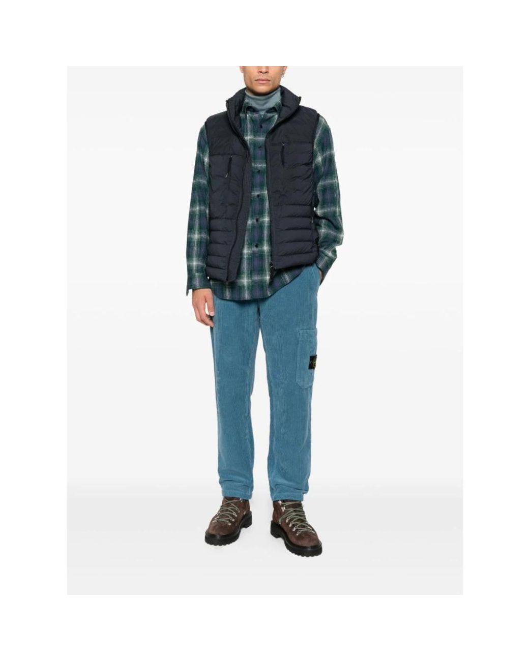 Stone Island Blue Vests for men