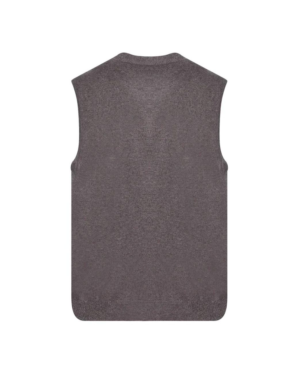 Dell'Oglio Brown Sleeveless Jumpers for men