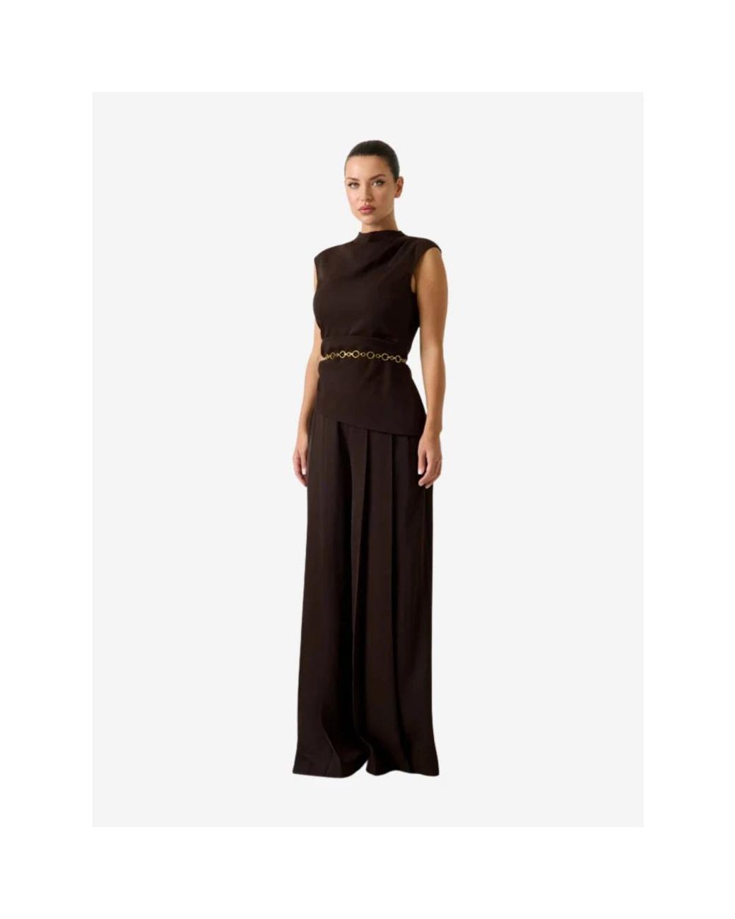 Marciano Brown Sleeveless Tops