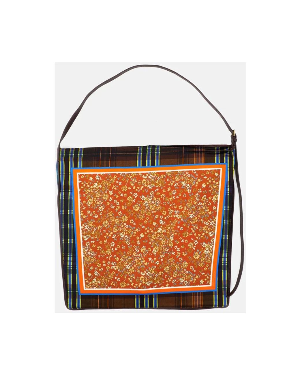 Dries Van Noten Orange Shoulder Bags